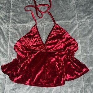 Velvet Halter Top 2 Pack